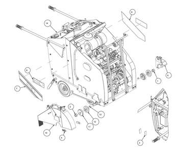 Section 01 Diagram and Parts List for MK-4020KBG 167420-20G MK Diamond Concrete Saw
